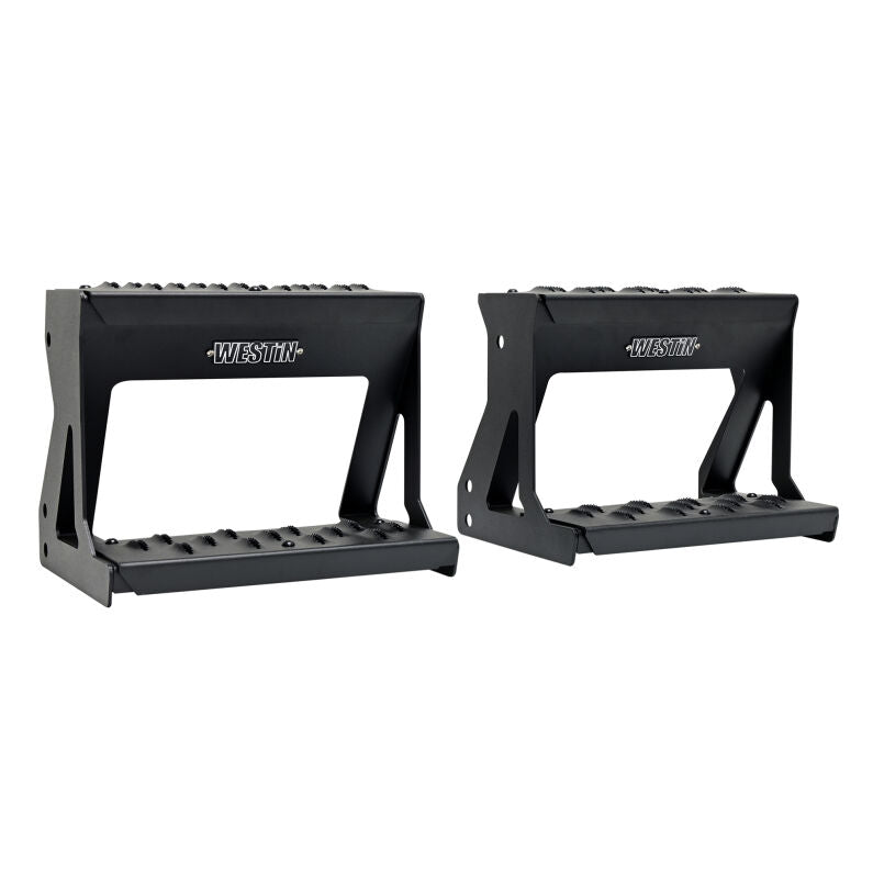 Westin 27-74015 Grate Side Bed Step for 2024-2026 Silverado Sierra 2500 3500 Textured Black