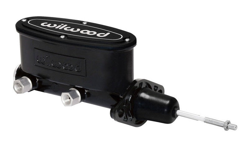 Wilwood High Volume Tandem Master Cylinder - 15/16in Bore Black-W/Pushrod - #260-13375-BK