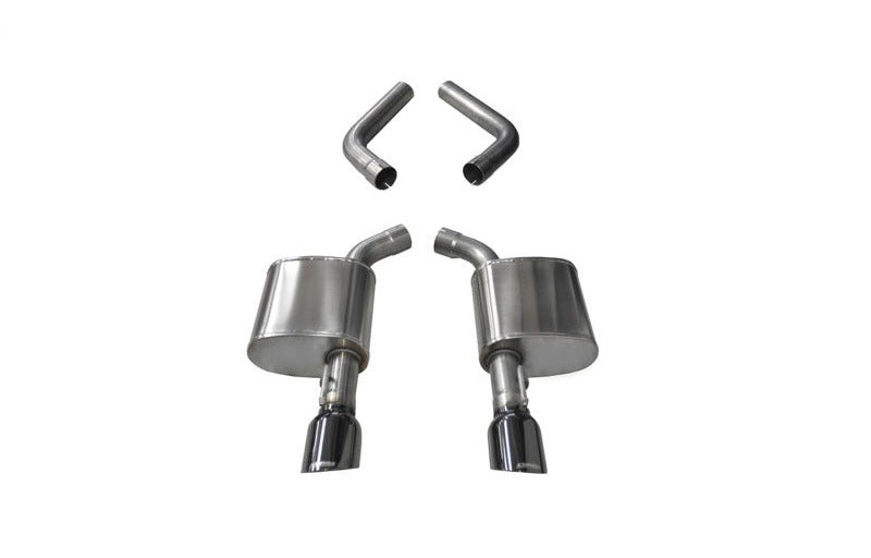 Corsa 2017-2020 Dodge Charger 6.4L/17-19 Dodge Charger 5.7L Black Sport AxleBack Exhaust with 4.5inTips