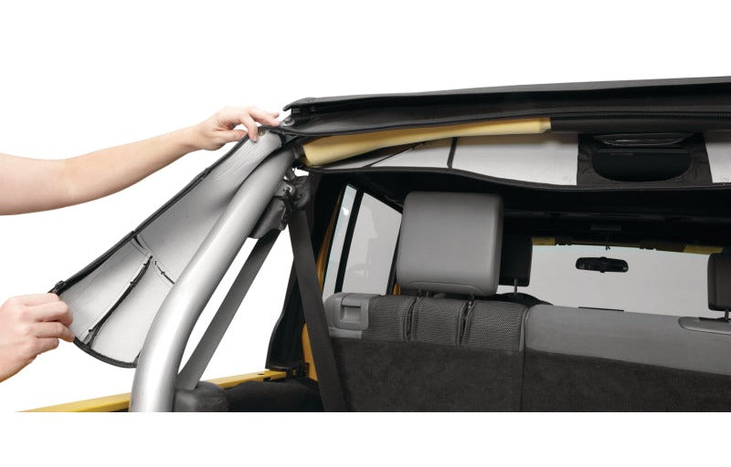 Bestop 07-18 Jeep Wrangler JK 4-Door Sport Bar Cover (Black Diamond)