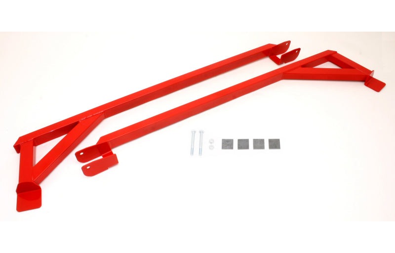 BMR 1982-1982 3rd Gen F-Body Weld-On Boxed Subframe Connectors (Inside Frame Exhaust) - Red