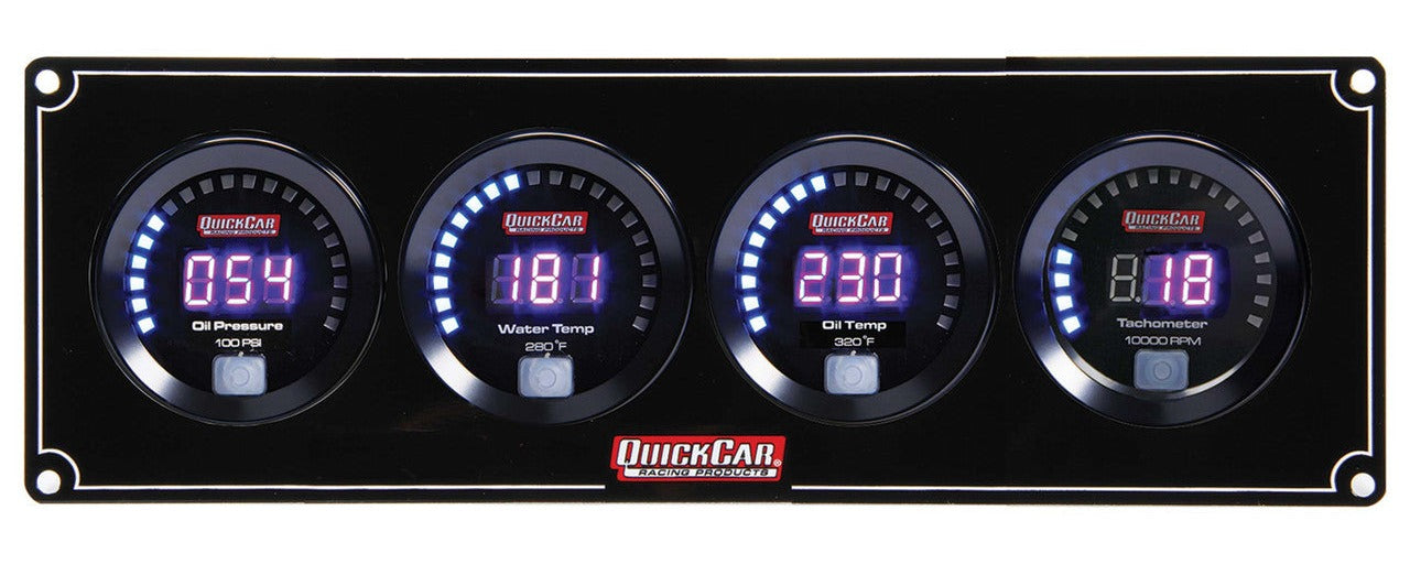 QuickCar Digital 3-1 Gauge Panel OP/WT/OT/Tach