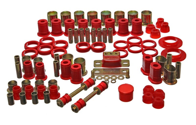 Energy Suspension for 66-72 Cutlass Red Hyper-Flex Master Bushing Set 3.18112R