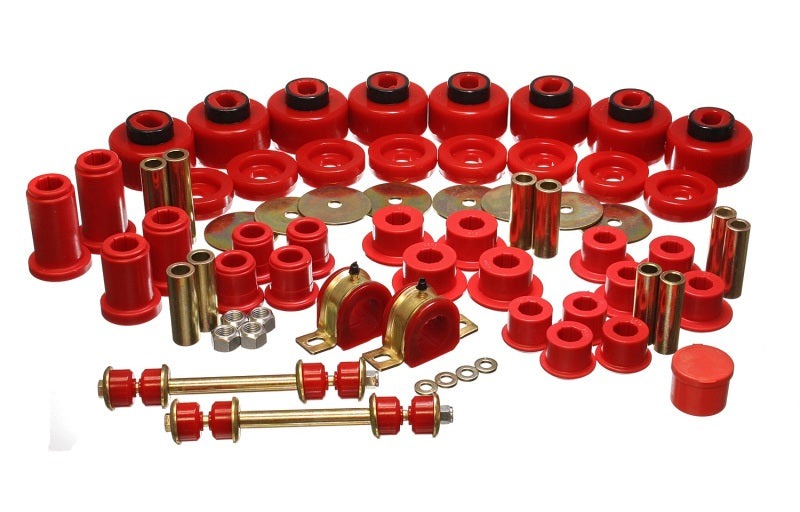 Energy Suspension for 01-06 Silverado 4WD Red Hyper-Flex Bushing Set 3.18128R