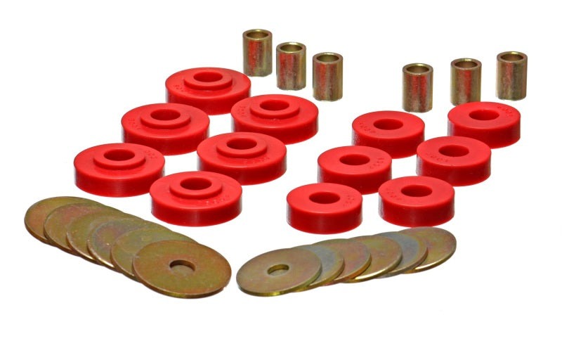 Energy Suspension for GM Corvette Red Body Mount Set 3.4102R