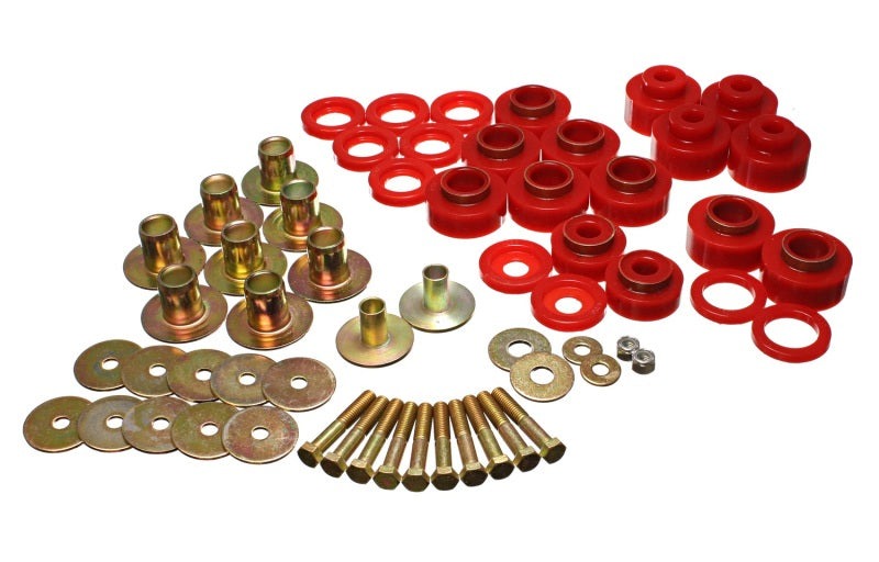 Energy Suspension for 68-72 Chevy Chevelle/Monte Carlo Red Mount Set 3.4170R