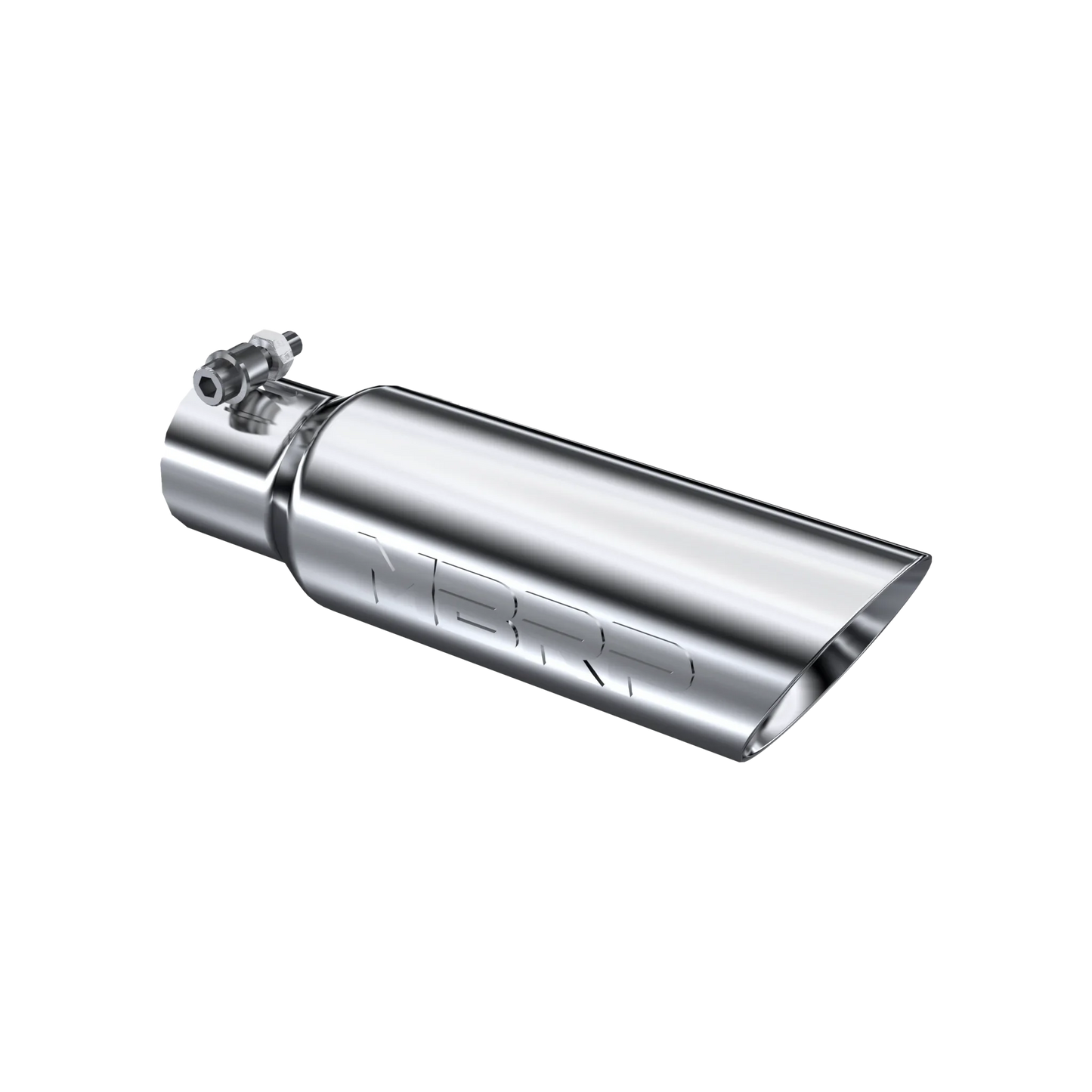 MBRP T5106 Exhaust Tip - 3.5" OD Dual Wall Angled 2.5" inlet 12" length | T304 Stainless