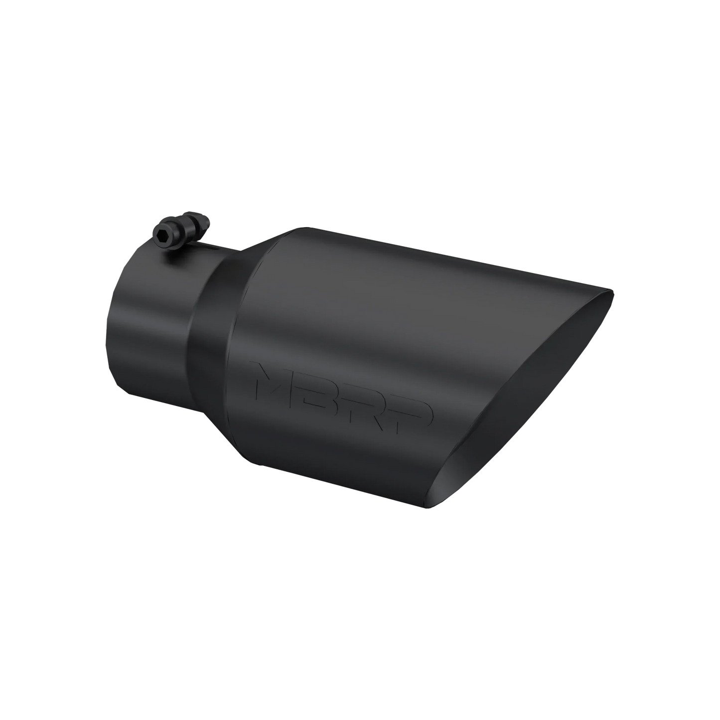 MBRP T5072BLK Exhaust Tip - 6" OD Dual Wall Angled 4" inlet 12" length | Black Coated