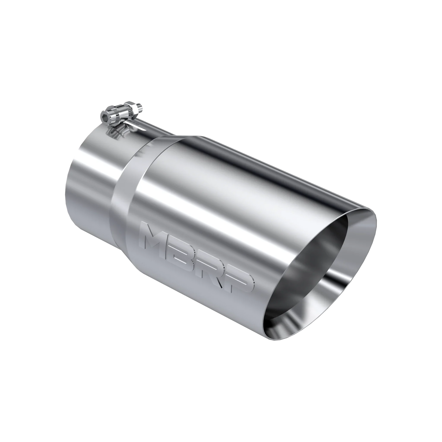 MBRP T5074 Exhaust Tip - 6" OD Dual Wall Angled 5" inlet 12" length | T304 Stainless