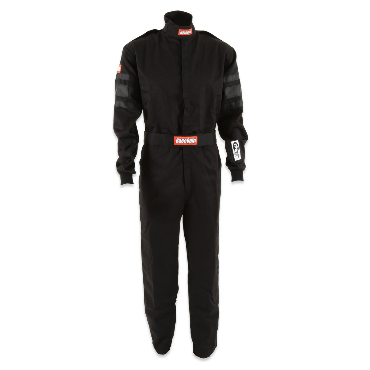RaceQuip 110002 Black SFI-1 1-Layer Suit - Small