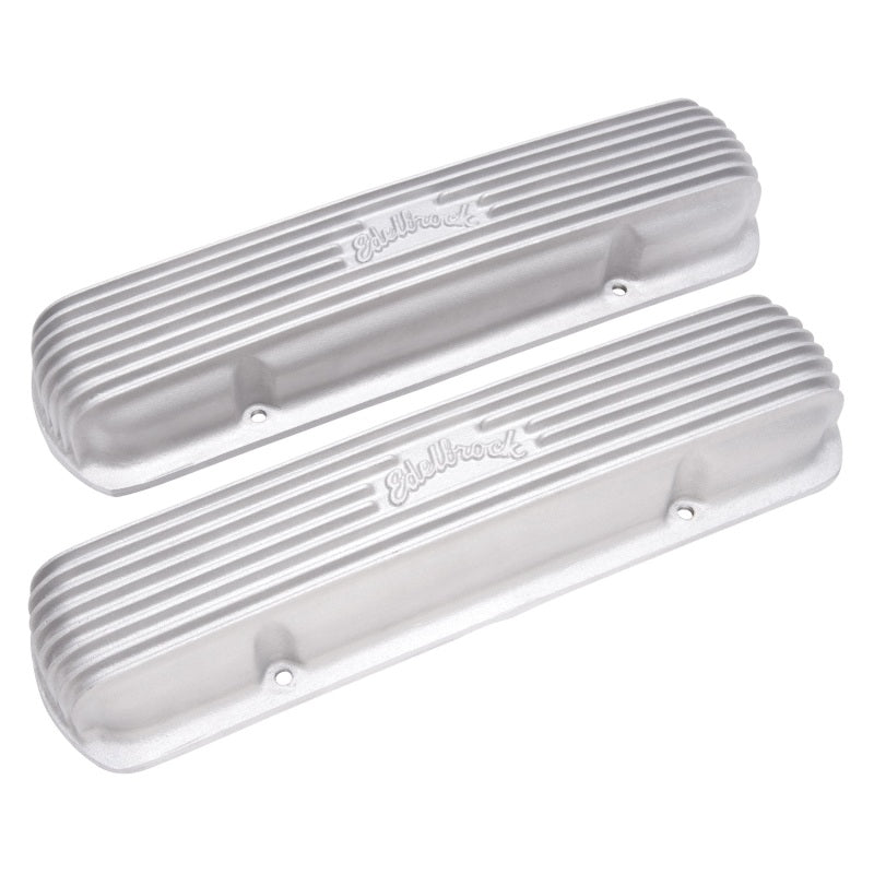 Edelbrock 41309 Valve Cover Classic Series Pontiac 1962-1979 301-455 CI V8 Satin