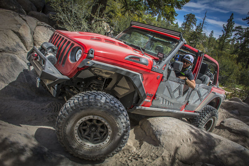 DV8 Offroad 2018+ Jeep Wrangler JL Front Inner Fenders - Black - #INFEND-03FB