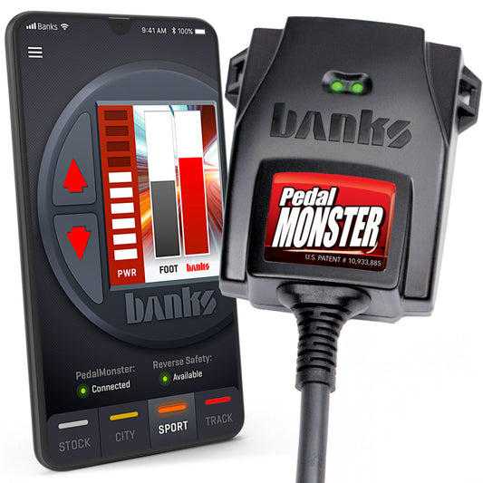 Banks Power Pedal Monster® Kit, Sumitomo TS 025 Sealed Series (Black), 6-Way – C, Stand Alone, For Use With Phone