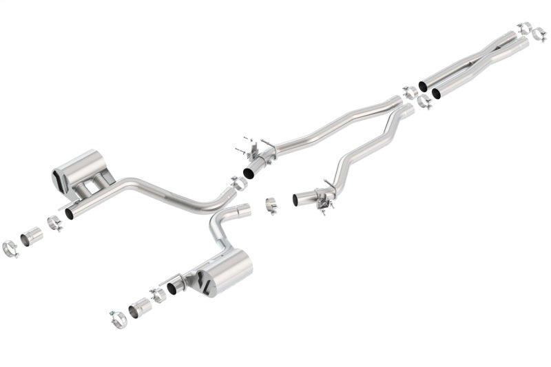 Borla 140672 15-16 Dodge Charger SRT 392 6.4L No Tip Single Split Rear Exit ATAK w/ Valves Exhaust - #140672