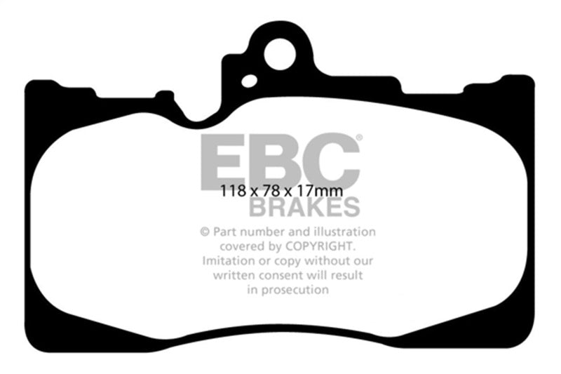 EBC 07-08 Lexus GS350 3.5 RWD Yellowstuff Front Brake Pads DP41589R