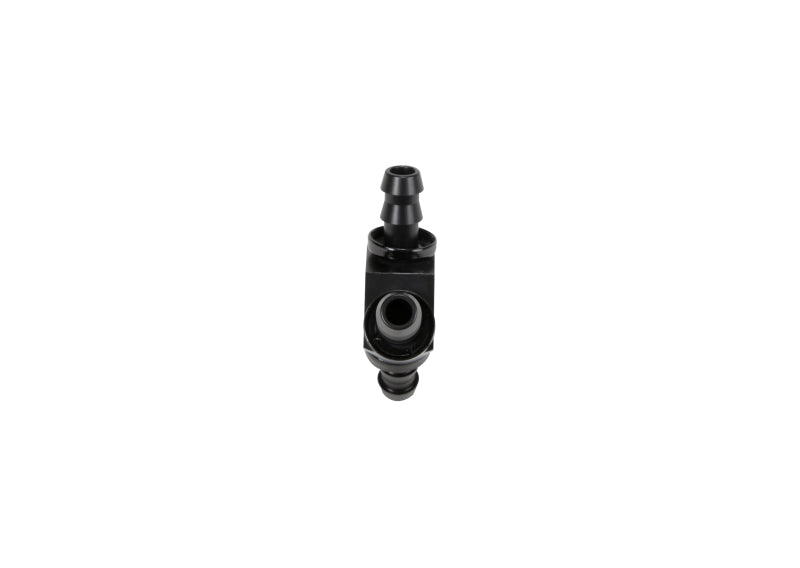 Fleece Performance FPE-FIT-Y06-BLK Universal 3/8in Aluminum Y Barbed Fitting (For -6 Pushlock Hose) - Black Anodized