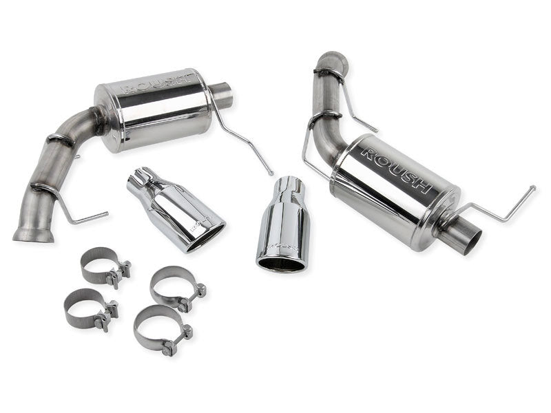 Roush V6 Axle Back Exhaust for 11-14 Mustang Black Tips 421145-BLK