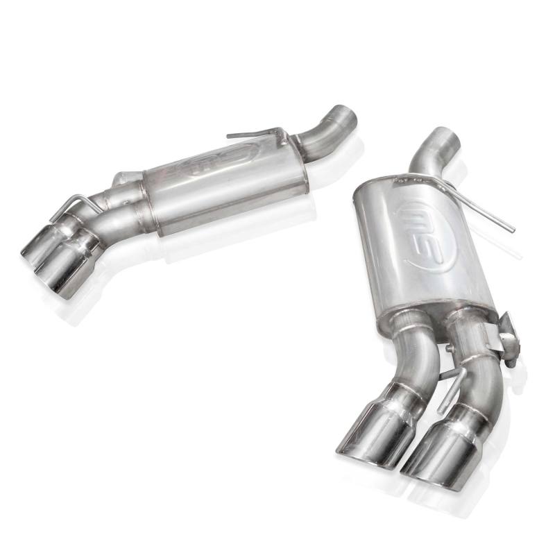 Stainless Works for 2016-2024 Chevrolet Camaro SS 3in Redline Axle Back with Valve & 4in Quad Tips
