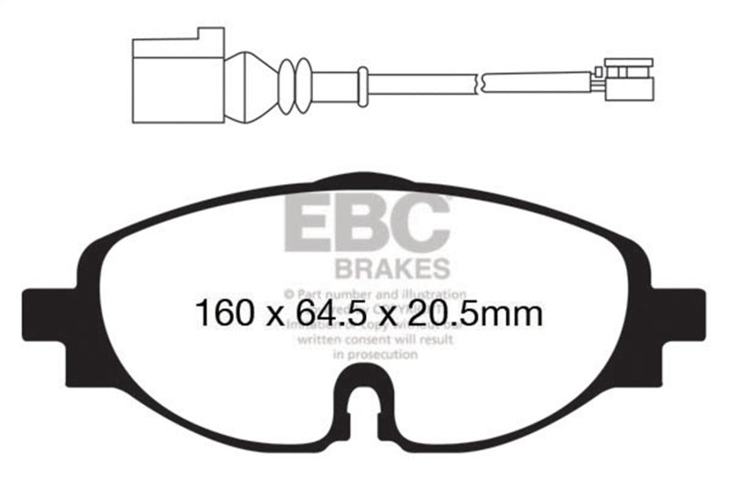 EBC 14-20 Audi A3 1.8T Bluestuff Front Brake Pads DP52150NDX