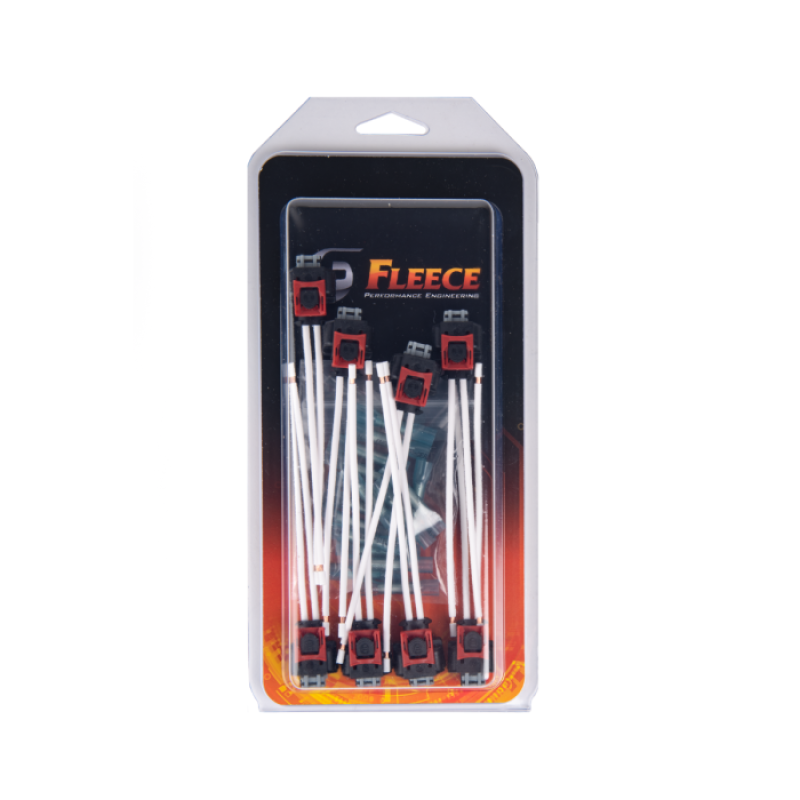 Fleece Performance FPE-HAR-L5P-INJ-PT-8P for 17-22 GM 2500/3500 Duramax Replacement Fuel Injector Connector w/Pigtail (8 Pack)