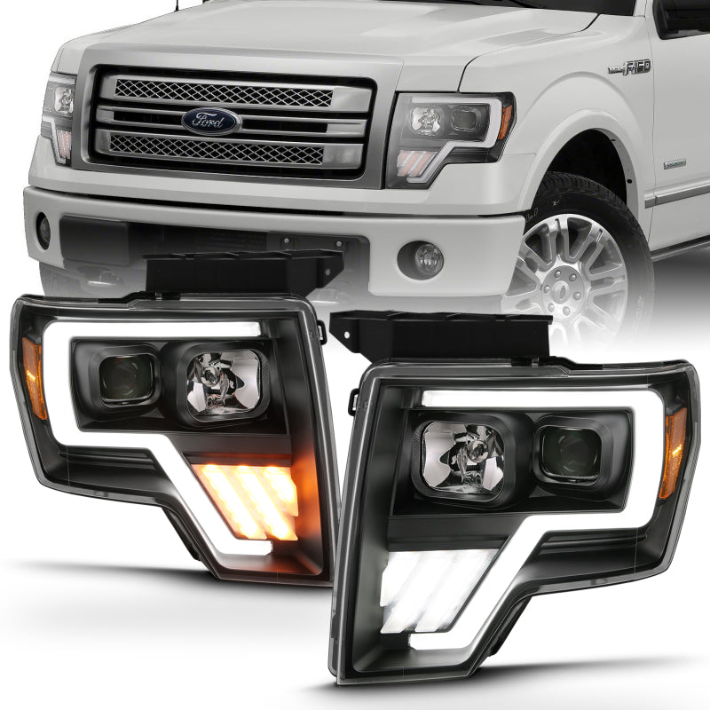 ANZO 2009-2014 Ford F-150 LED Projector Headlights