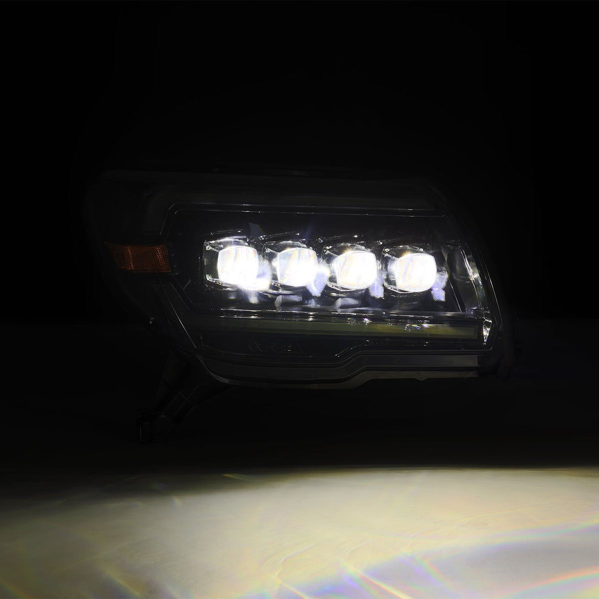 AlphaRex 880372 03-09 Toyota 4Runner NOVA LED Projector Headlights Alpha Black w/Activation Light/Sequential Signal/Switchback DRL