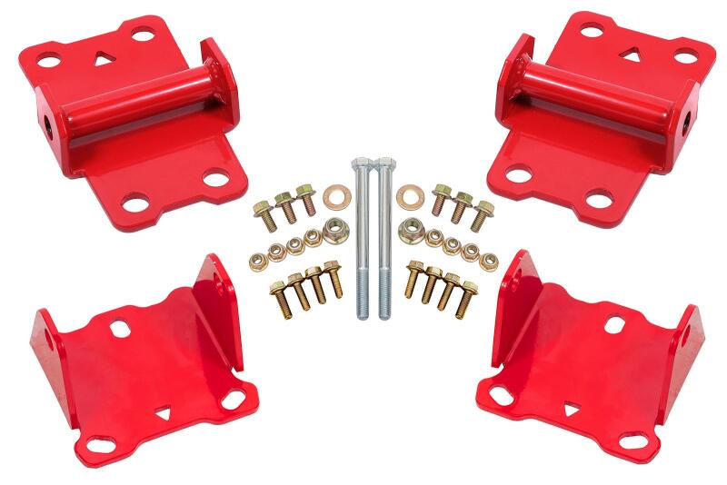 BMR 1978-1987 G-Body Motor Mount Kit Upper & Lower Solid - Red