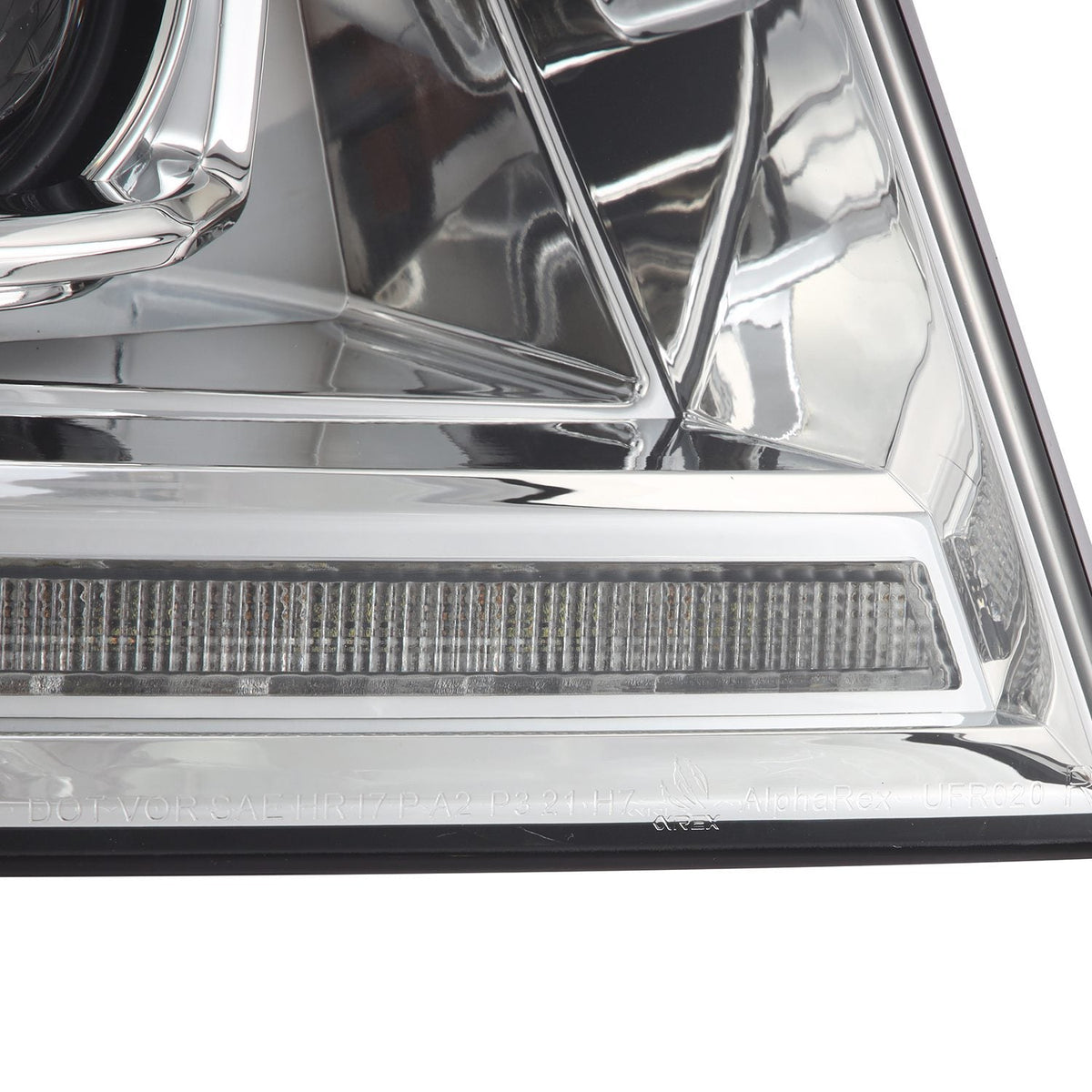 AlphaRex 880132 06-08 Lincoln Mark LT LUXX-Series LED Projector headlights Black with Sequential Signal