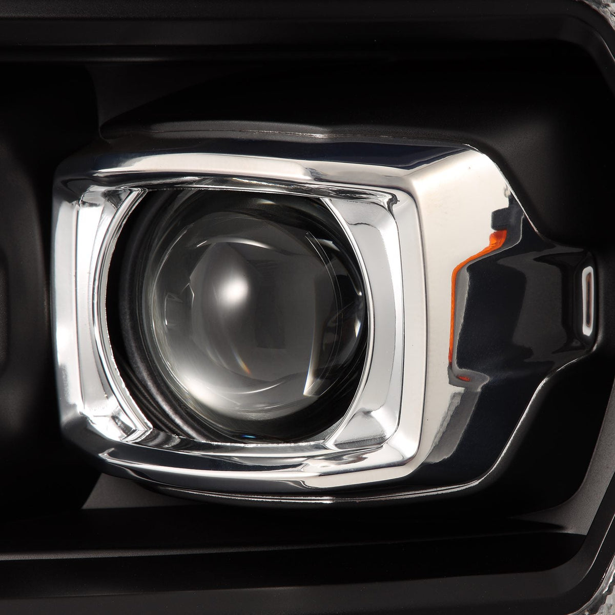AlphaRex 880134 2004-2008 Ford F150 PRO-Series Projector Headlights Black with Sequential Signal and DRL