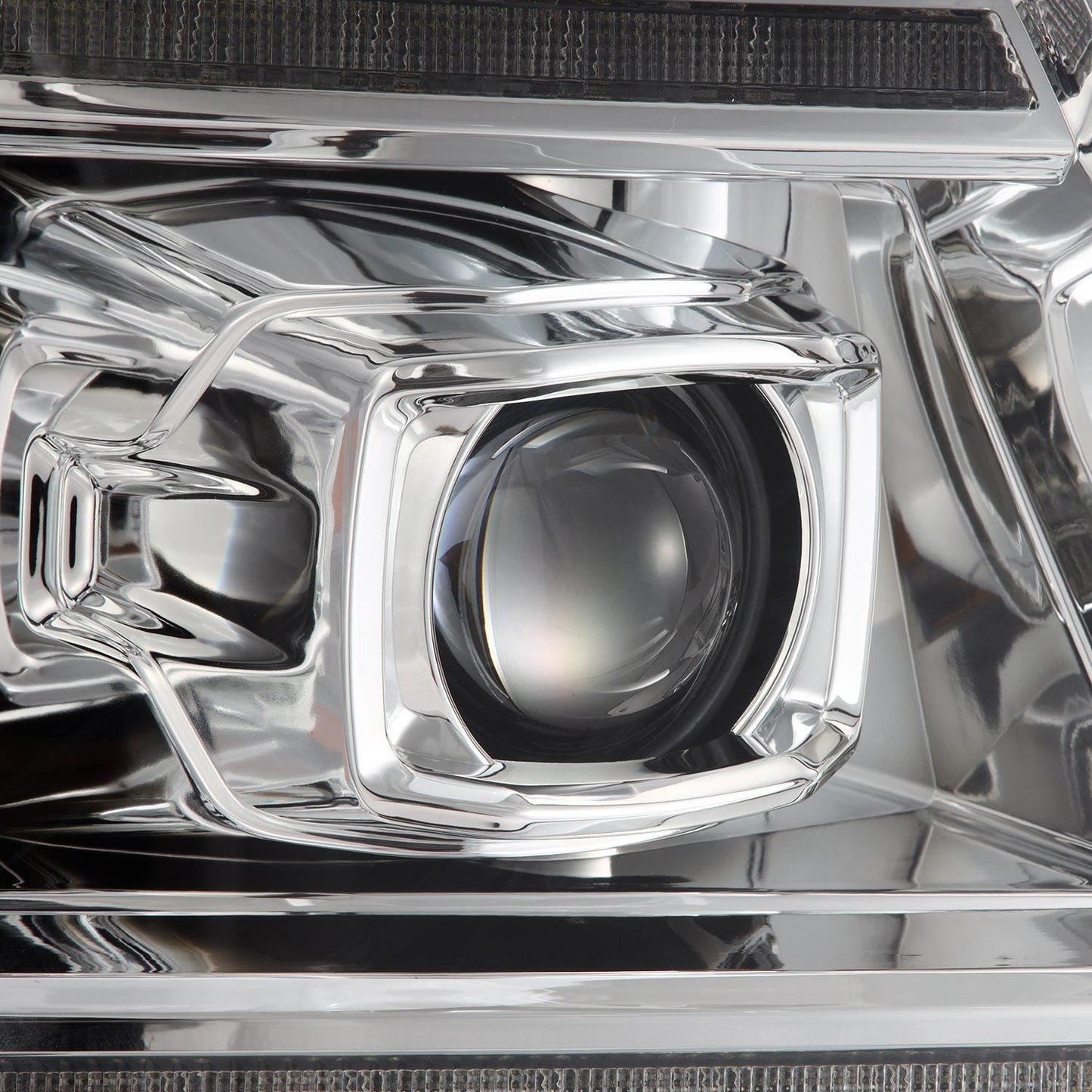 AlphaRex 880136 04-08 Ford F150 PRO-Series Projector Headlights Chrome w/ Sequential Signal and DRL