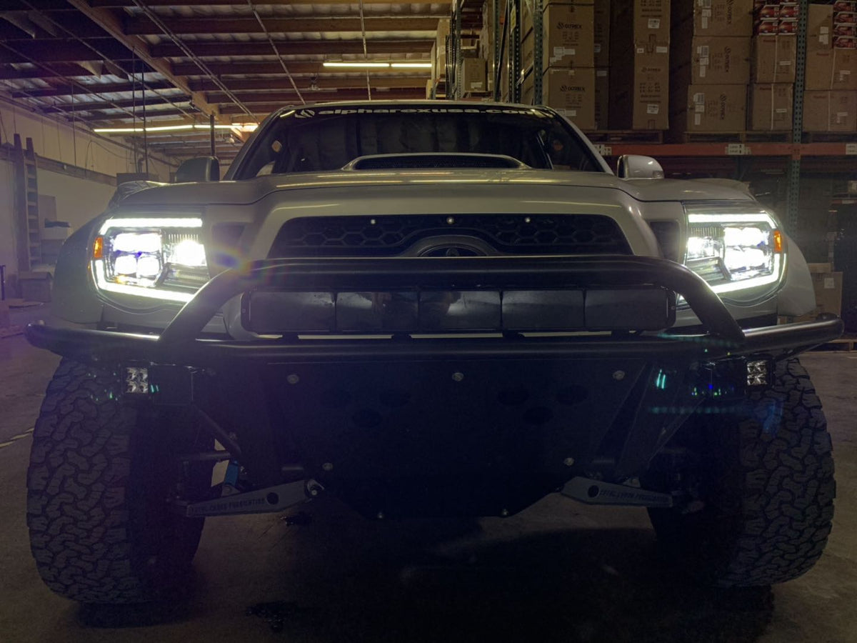 AlphaRex 880743 05-11 Toyota Tacoma NOVA LED Projector Headlights Plank Style Chrome with Activation Light/DRL