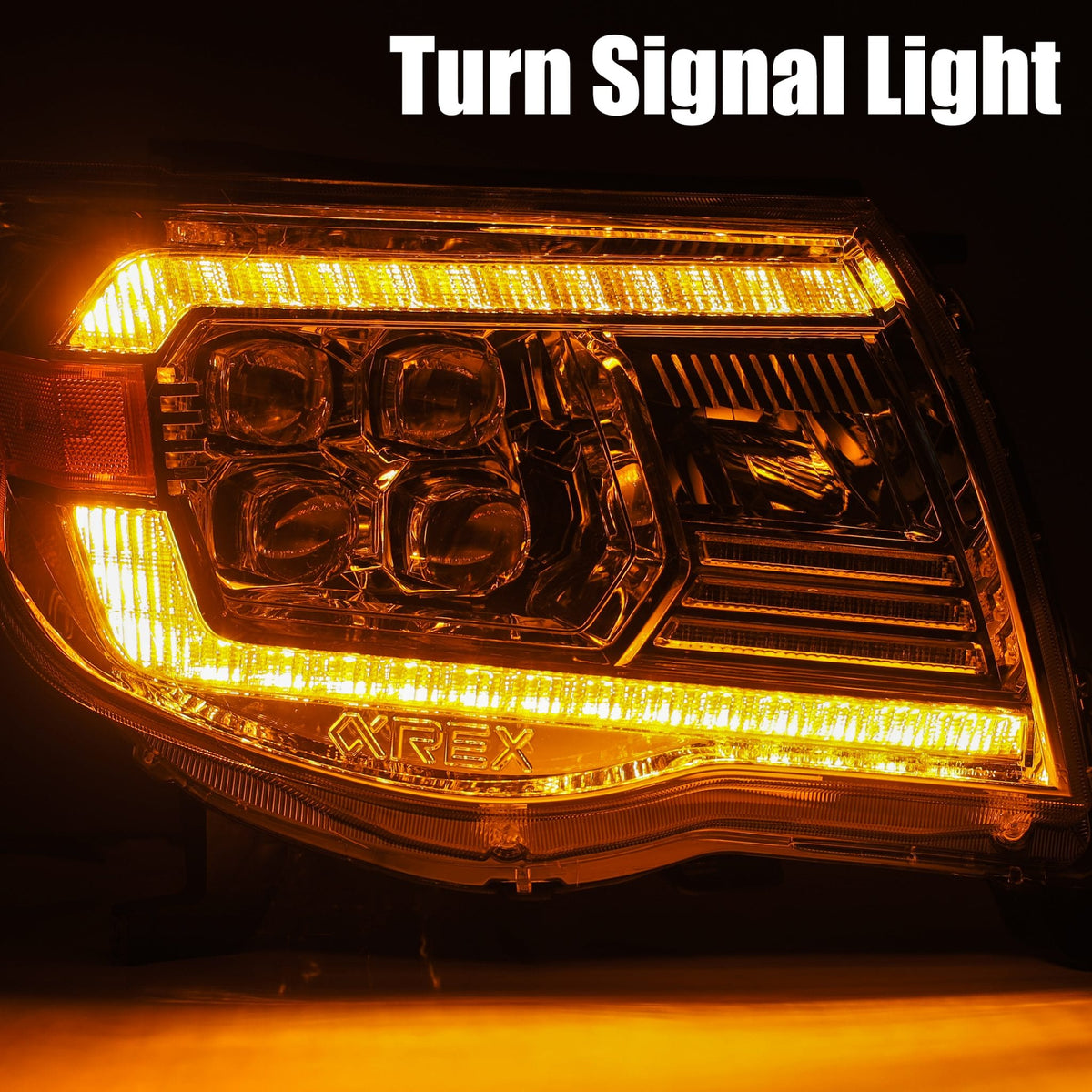AlphaRex 880743 05-11 Toyota Tacoma NOVA LED Projector Headlights Plank Style Chrome with Activation Light/DRL