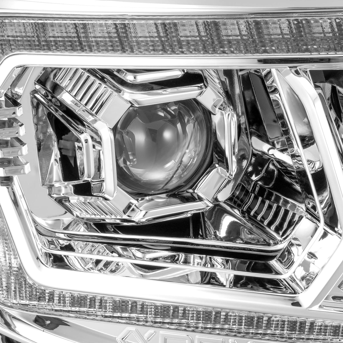 AlphaRex 880737 05-11 Toyota Tacoma PRO-Series Projector Headlights Plank Style Design Chrome with DRL