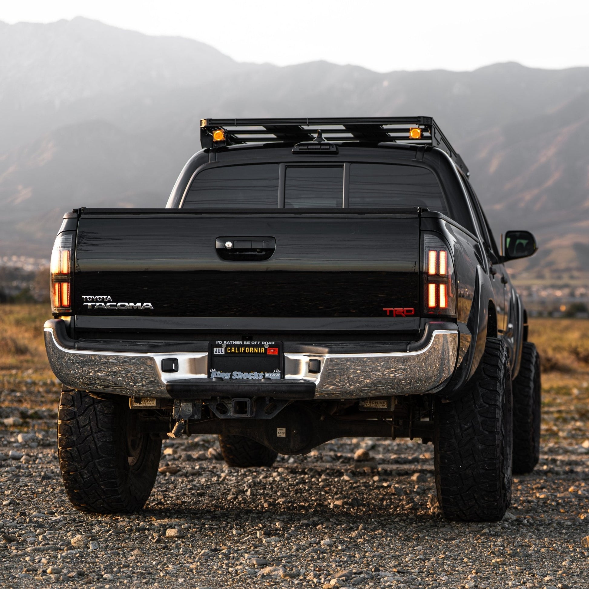 AlphaRex 680062 05-15 Toyota Tacoma NOVA Prismatic LED Tail Lights - Alpha-Black