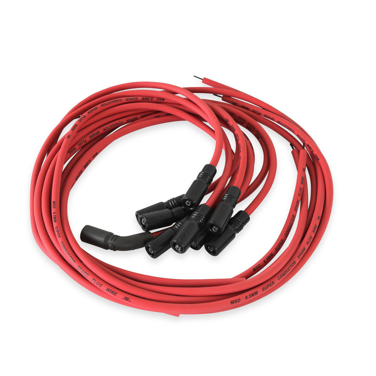 MSD 32129 Super Conductor Spark Plug Wire Set, Univ. for Chevy LT1 w/straight boot