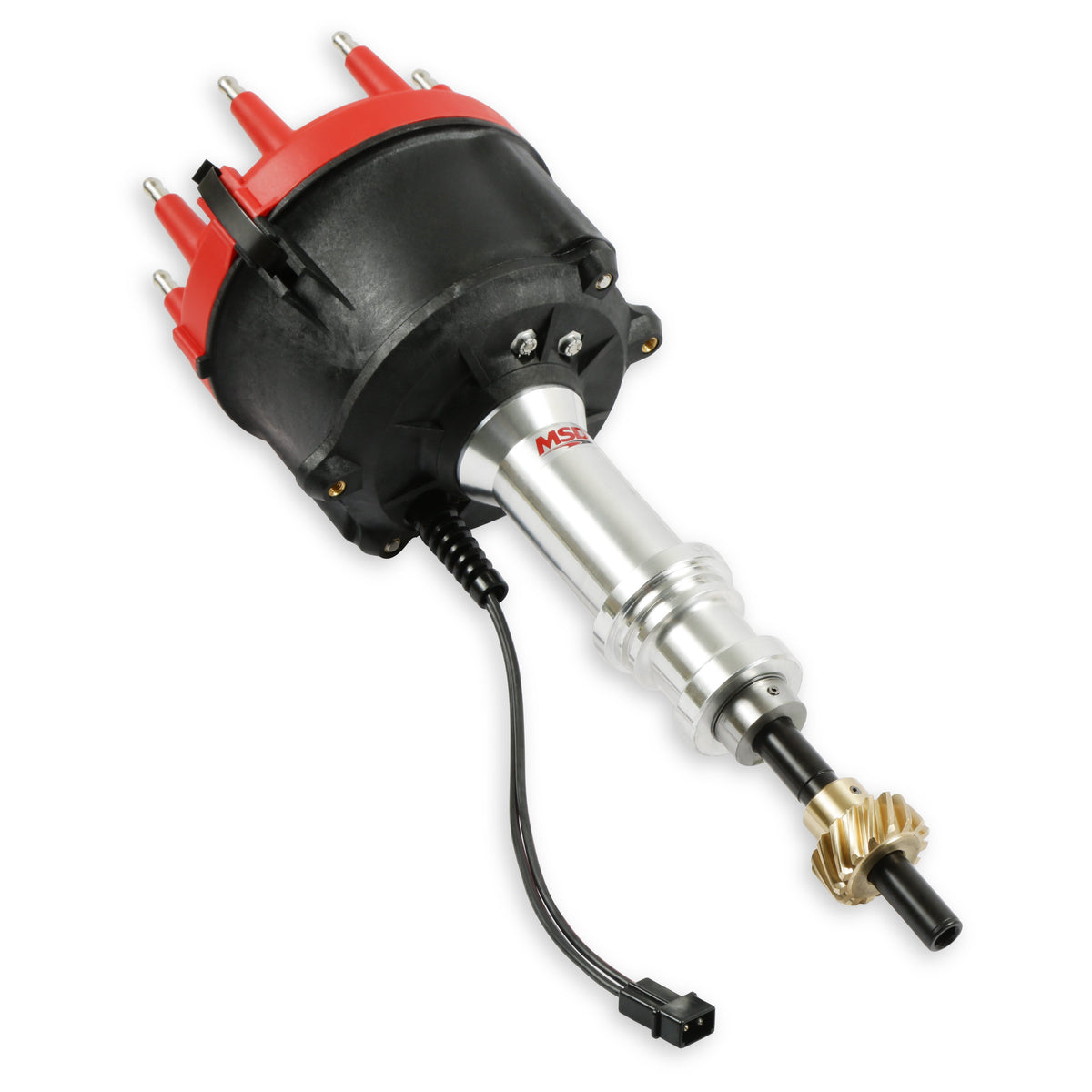 MSD 85827 Billet Distributor - for Ford - Small Block V8 - Bronze Gear