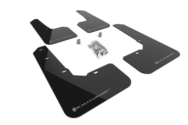 Rally Armor UR Mud Flaps - 2022-2025 Subaru Outback - Black/Grey Logo - #MF76-UR-BLK/GRY