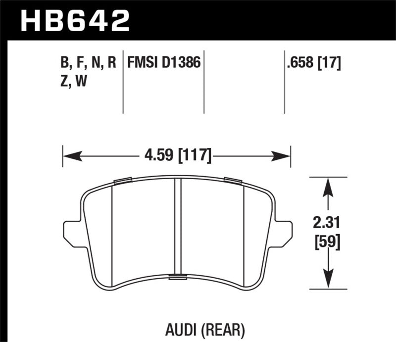 Hawk Performance HB642B.658 HPS 5.0 Street Brake Pads