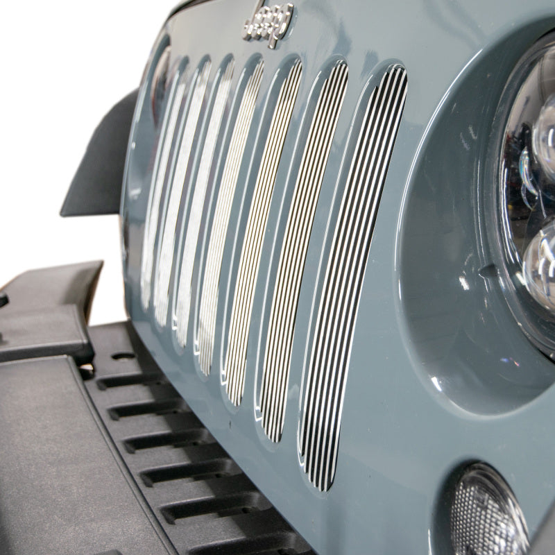 DV8 Offroad 2007-2018 Jeep JK Polished Grille Inserts - #D-JP-190008-POLSH