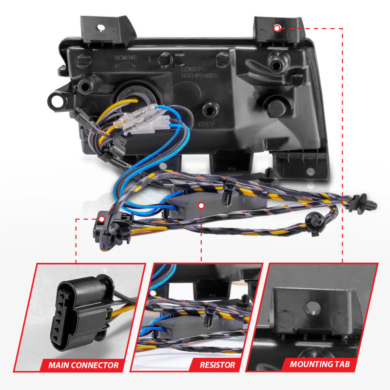 ANZO 2018-2026 Jeep Wrangler LED Side Markers Chrome Housing Smoke Lens w/ Seq. Signal Sport Bulb