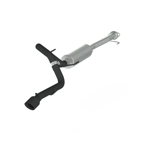 MBRP S5342BLK 10-18 Toyota 4 Runner BLK 4in O.D Tip Single Rear Exit 2.5in Cat Back Exhaust - #S5342BLK