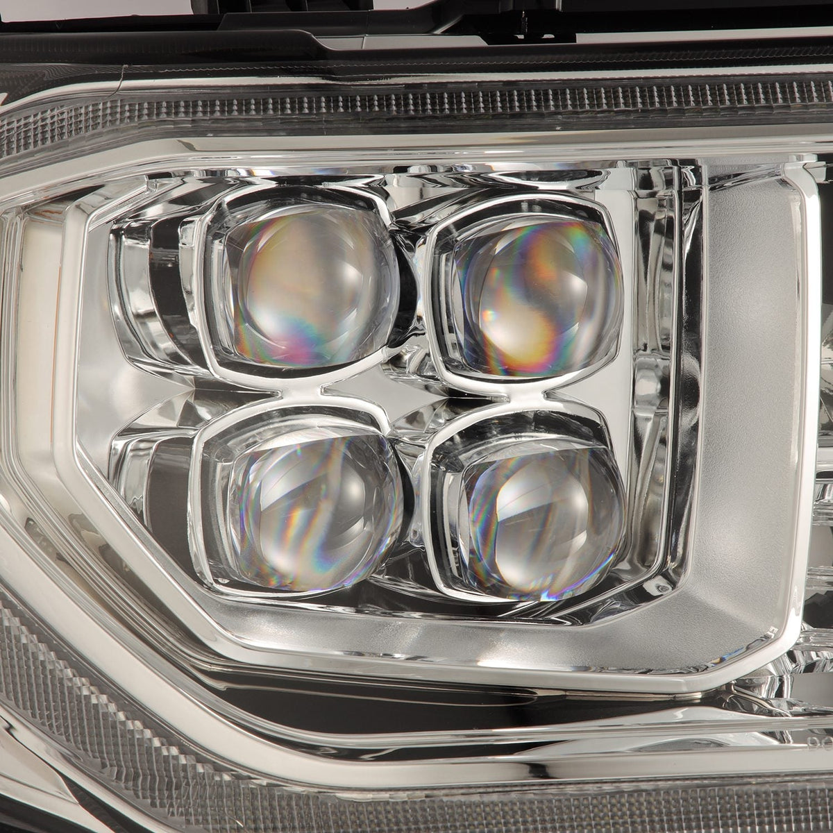 AlphaRex 880819 07-13 Toyota Tundra / 08-17 Sequoia NOVA LED Projector Headlights Chrome with Activation Light Sequential Signal + DRL
