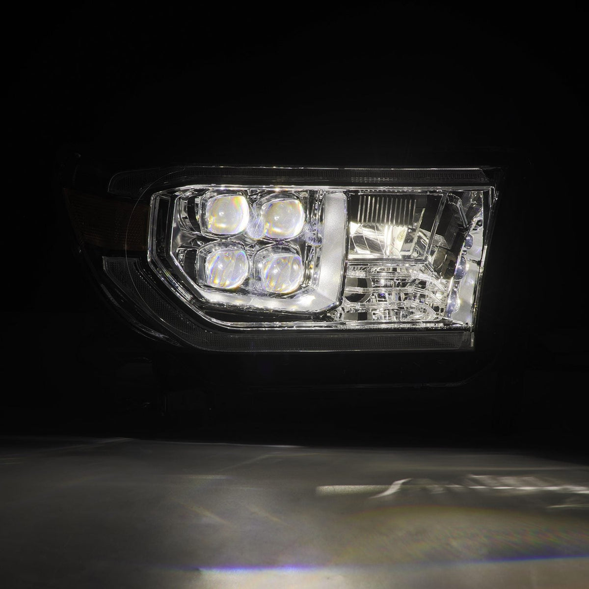 AlphaRex 880819 07-13 Toyota Tundra / 08-17 Sequoia NOVA LED Projector Headlights Chrome with Activation Light Sequential Signal + DRL