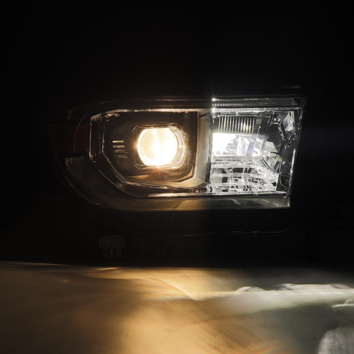 AlphaRex 880827 07-13 Toyota Tundra / 08-17 Sequoia PRO-Series Projector Headlights Chrome with Sequential Signal + DR