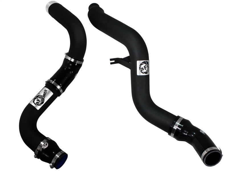 aFe Bladerunner 3in Black Intercooler Hot and Cold Side Tubes 14-15 Dodge Ram 1500 EcoDiesel V6 3.0L - #46-20174-B
