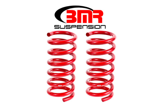 BMR 2015-2026 S550 Mustang Rear Performance Version Lowering Springs - Red