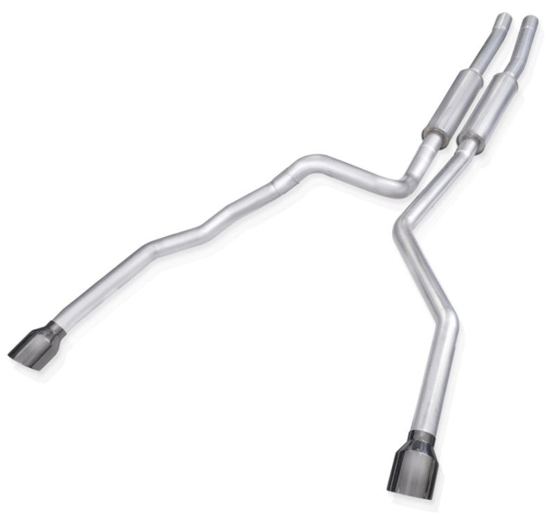 Stainless Works for 2021 Ram 1500 TRX 6.2L Redline Catback with Black Chrome Tips
