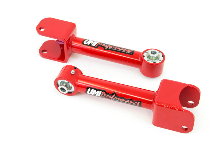 UMI Performance 3036-R Non Adjustable Upper Control Arms Roto-Joint Red