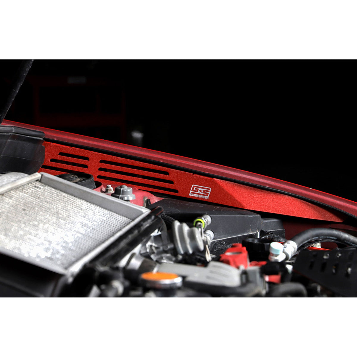 GrimmSpeed GRM096059 for 08-14 Subaru Impreza WRX/STI Fender Shroud - Red