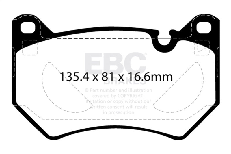 EBC 2018+ Audi Q5 FY 2.0T Redstuff Front Brake Pads DP32436C